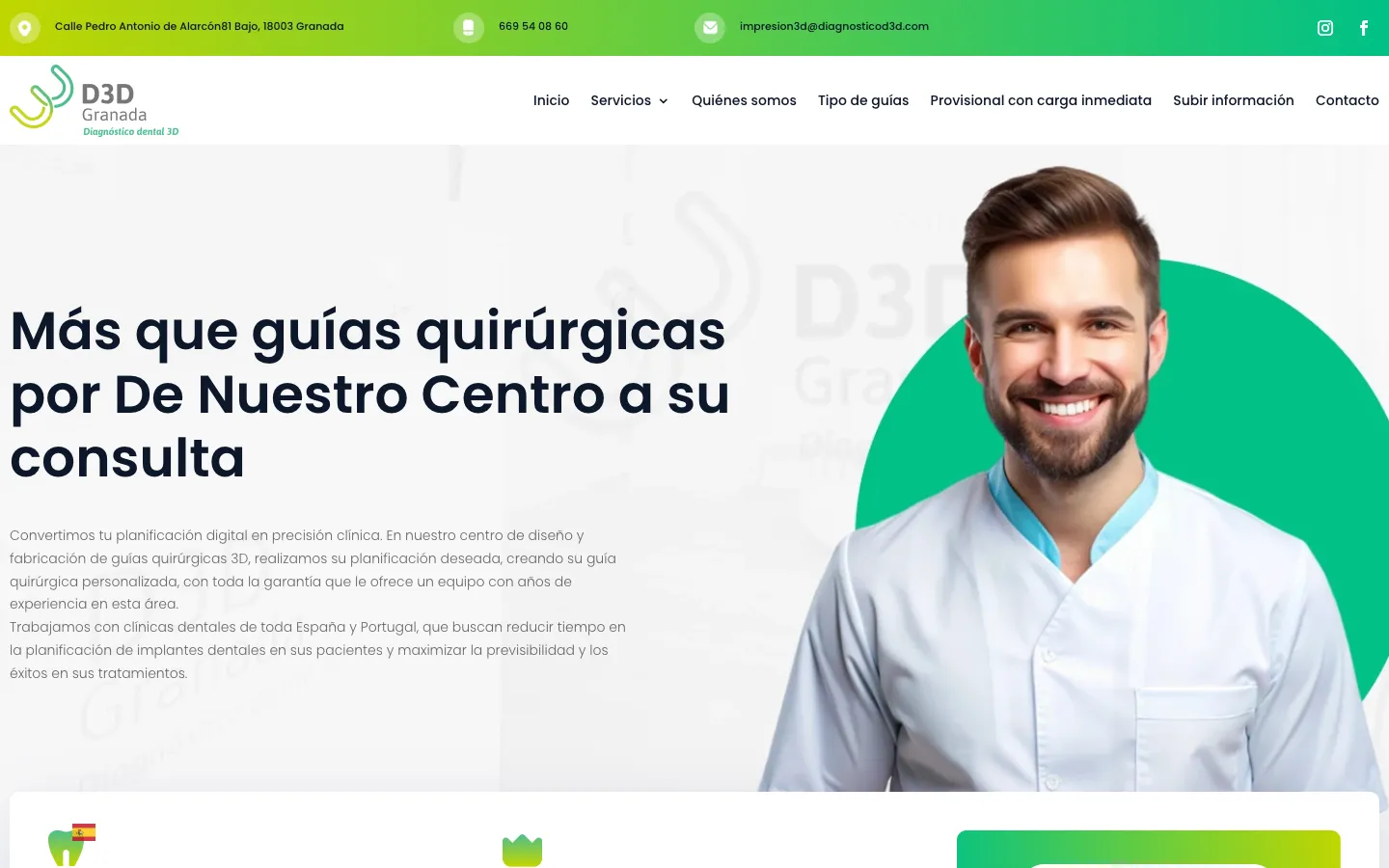 Página de inicio de Cirugía Guiada Dental