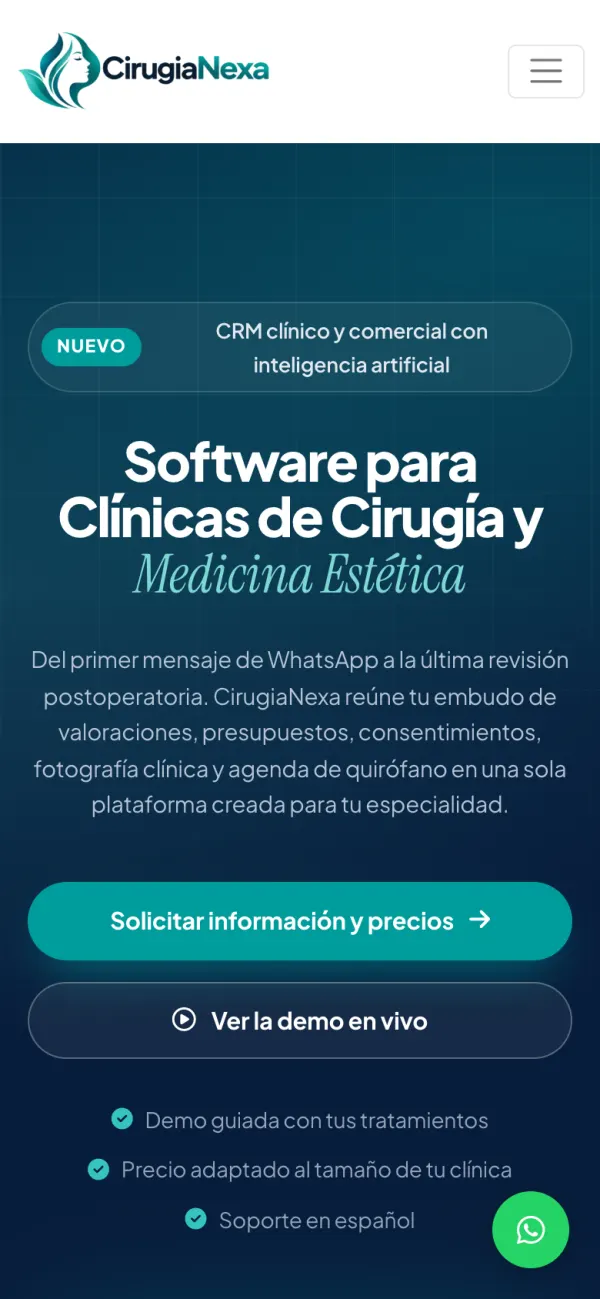CirugiaNexa en el móvil