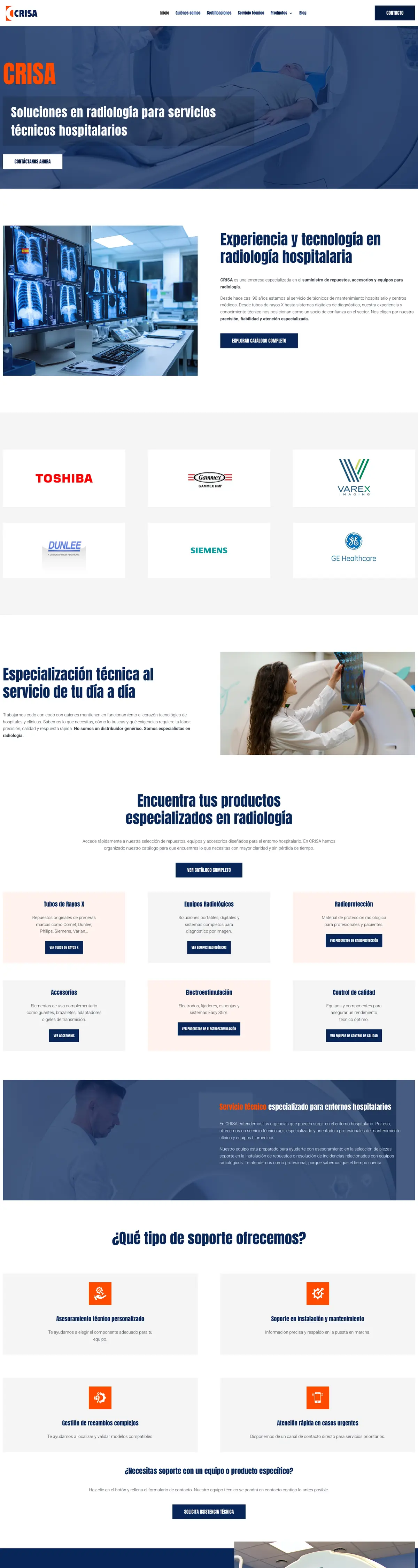 Página completa de CRISA