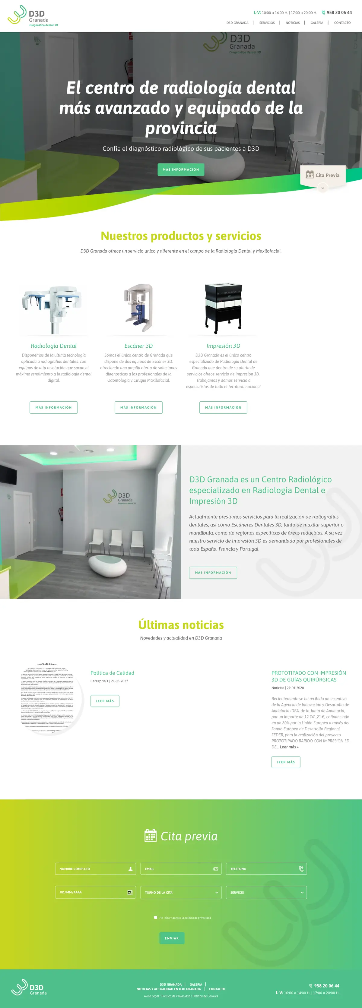 Página completa de D3D Granada