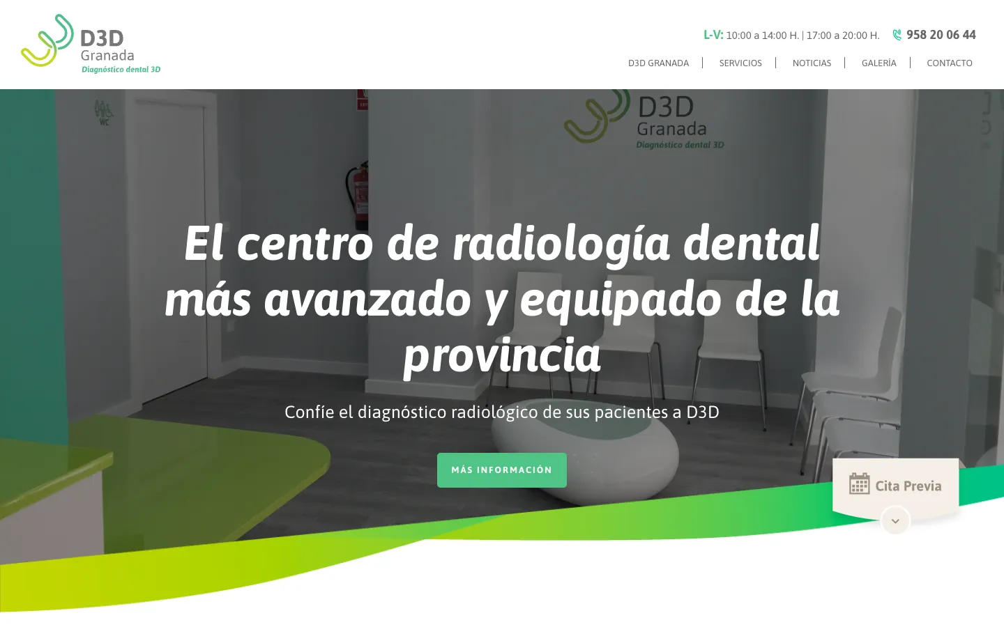 Página de inicio de D3D Granada