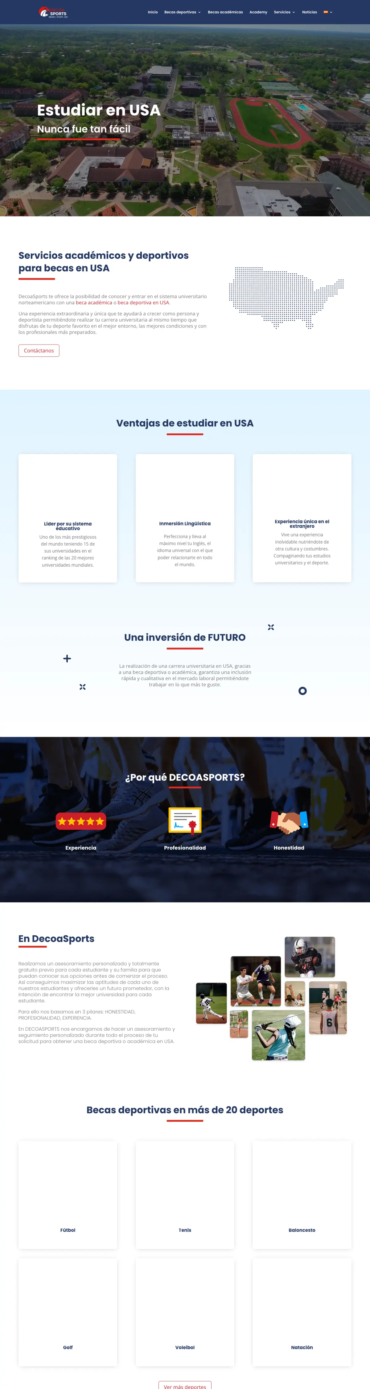 Página completa de DecoaSports