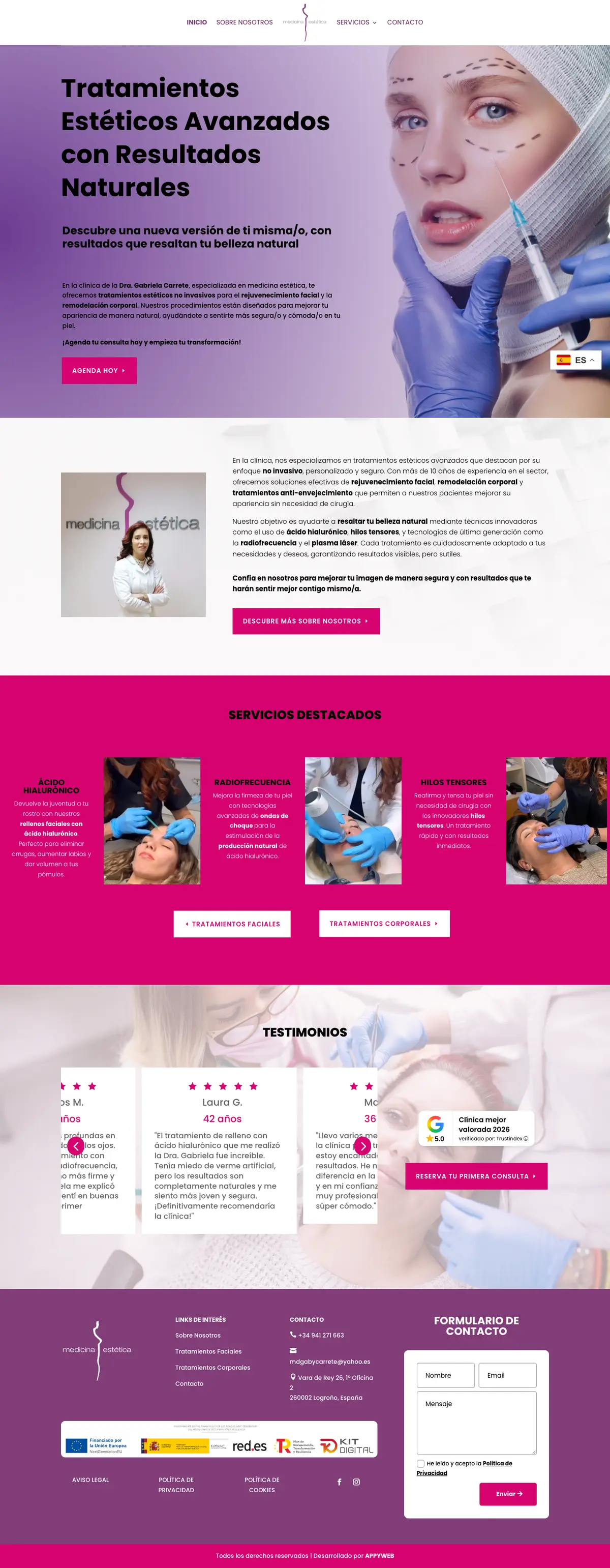 Página completa de Dra. Gabriela Carrete