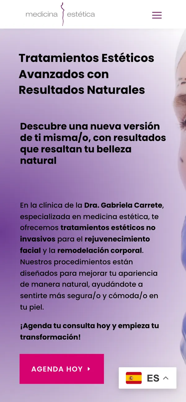 Dra. Gabriela Carrete en el móvil