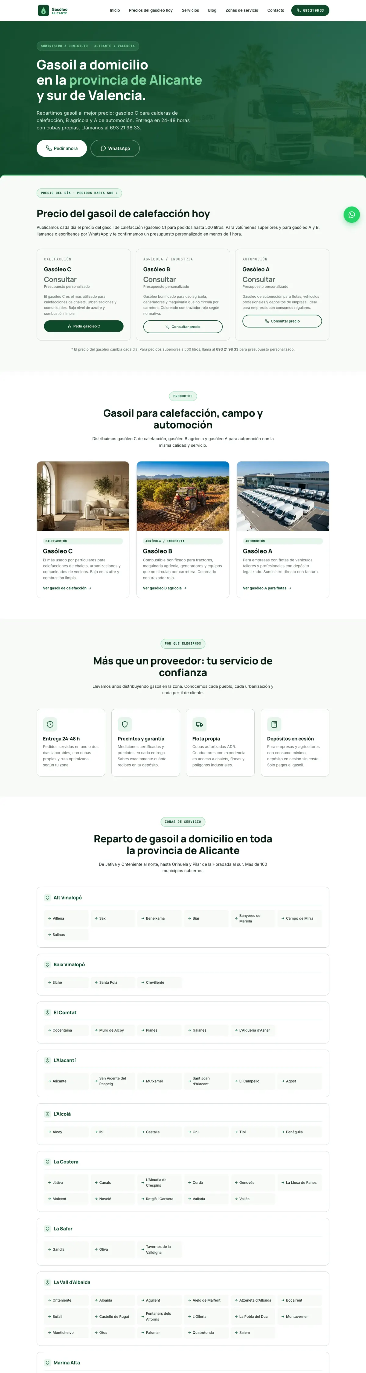 Página completa de Gasóleo Alicante