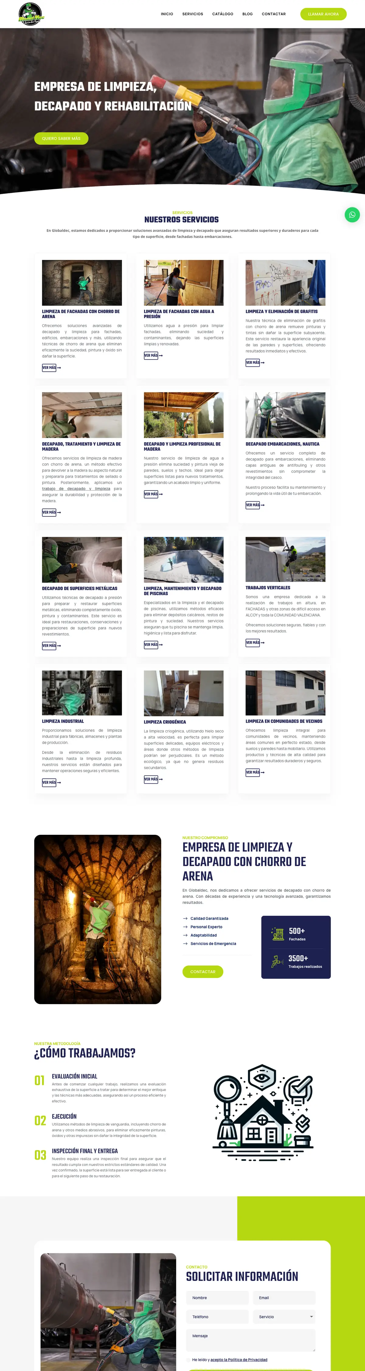 Página completa de Globaldec