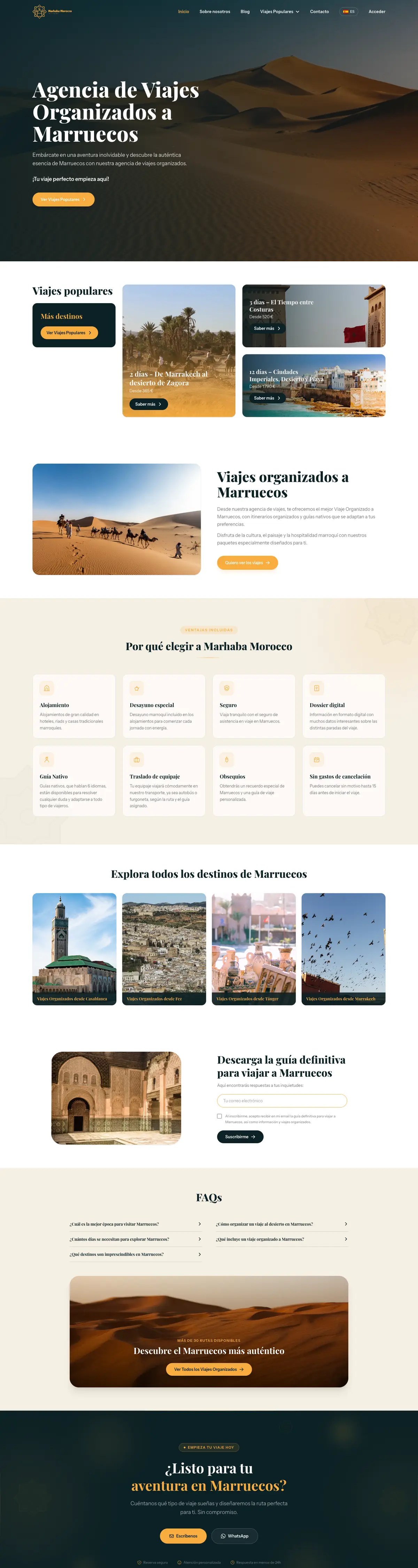 Página completa de Marhaba Morocco