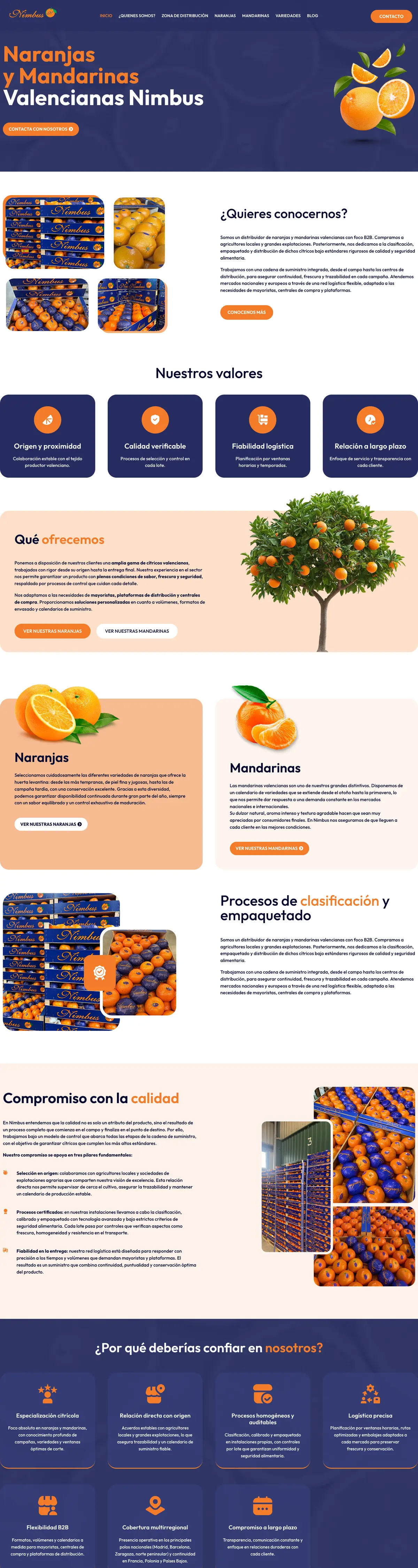 Página completa de Naranjas Nimbus