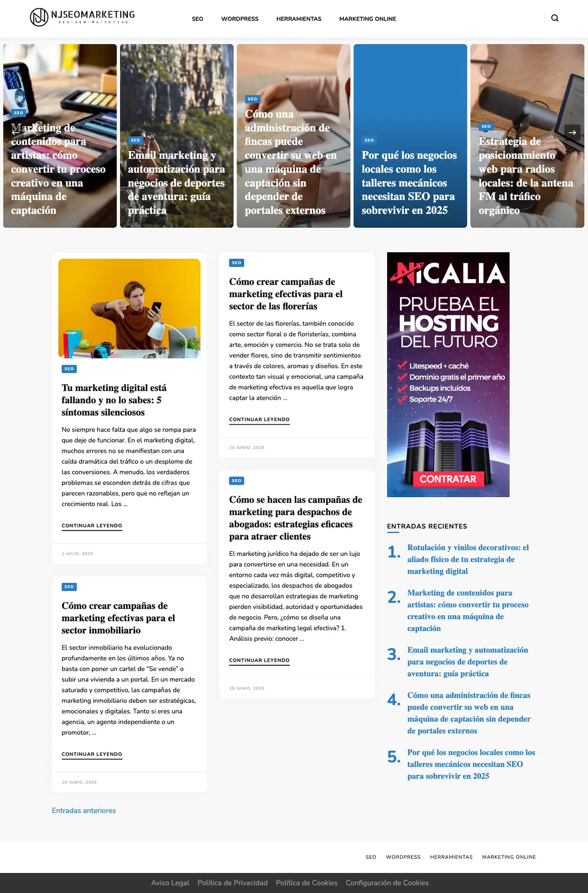 Página completa de NJSEOMARKETING