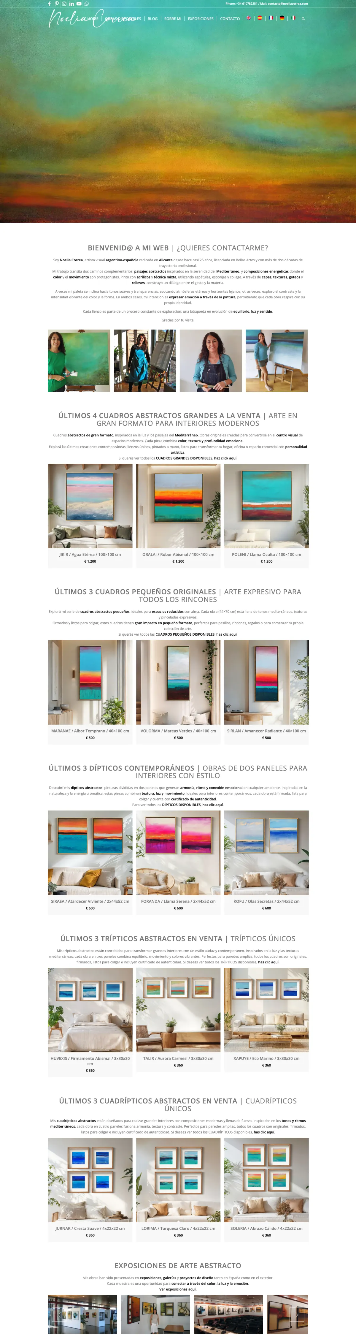 Página completa de Noelia Correa Art