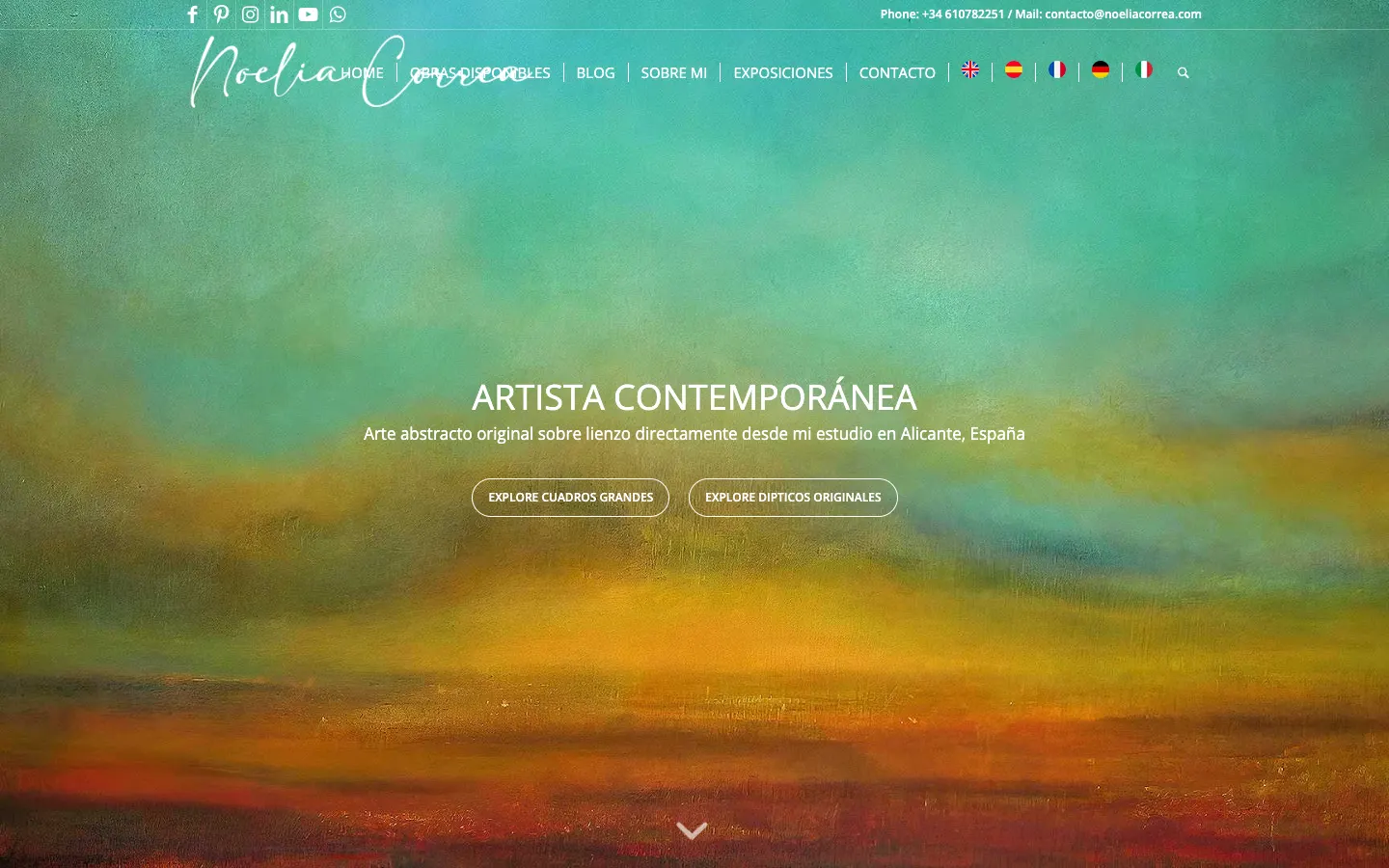 Página de inicio de Noelia Correa Art