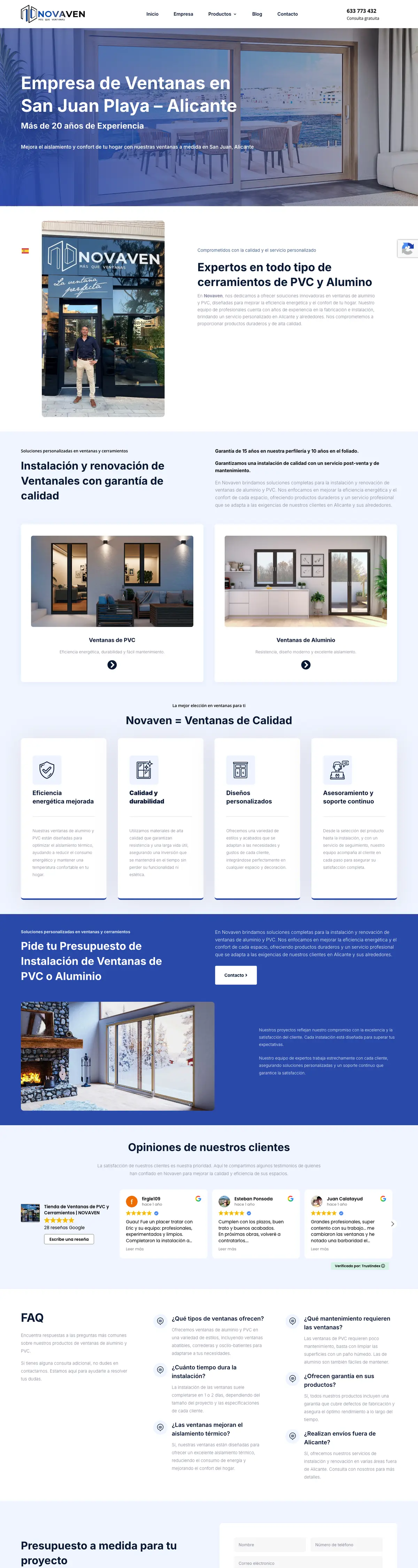 Página completa de Novaven