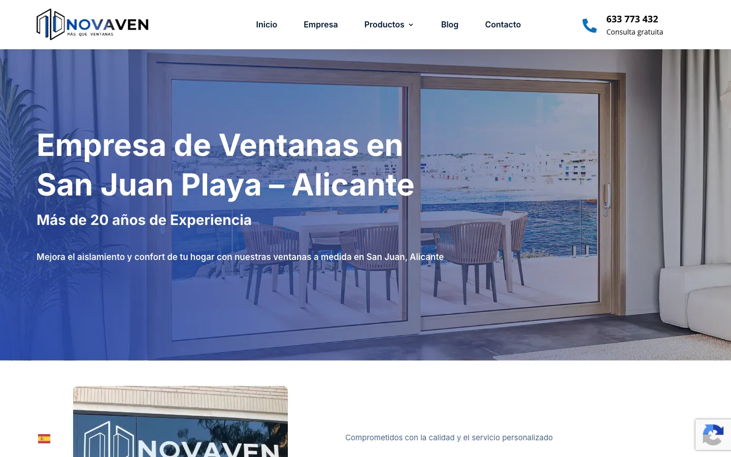 Página de inicio de Novaven