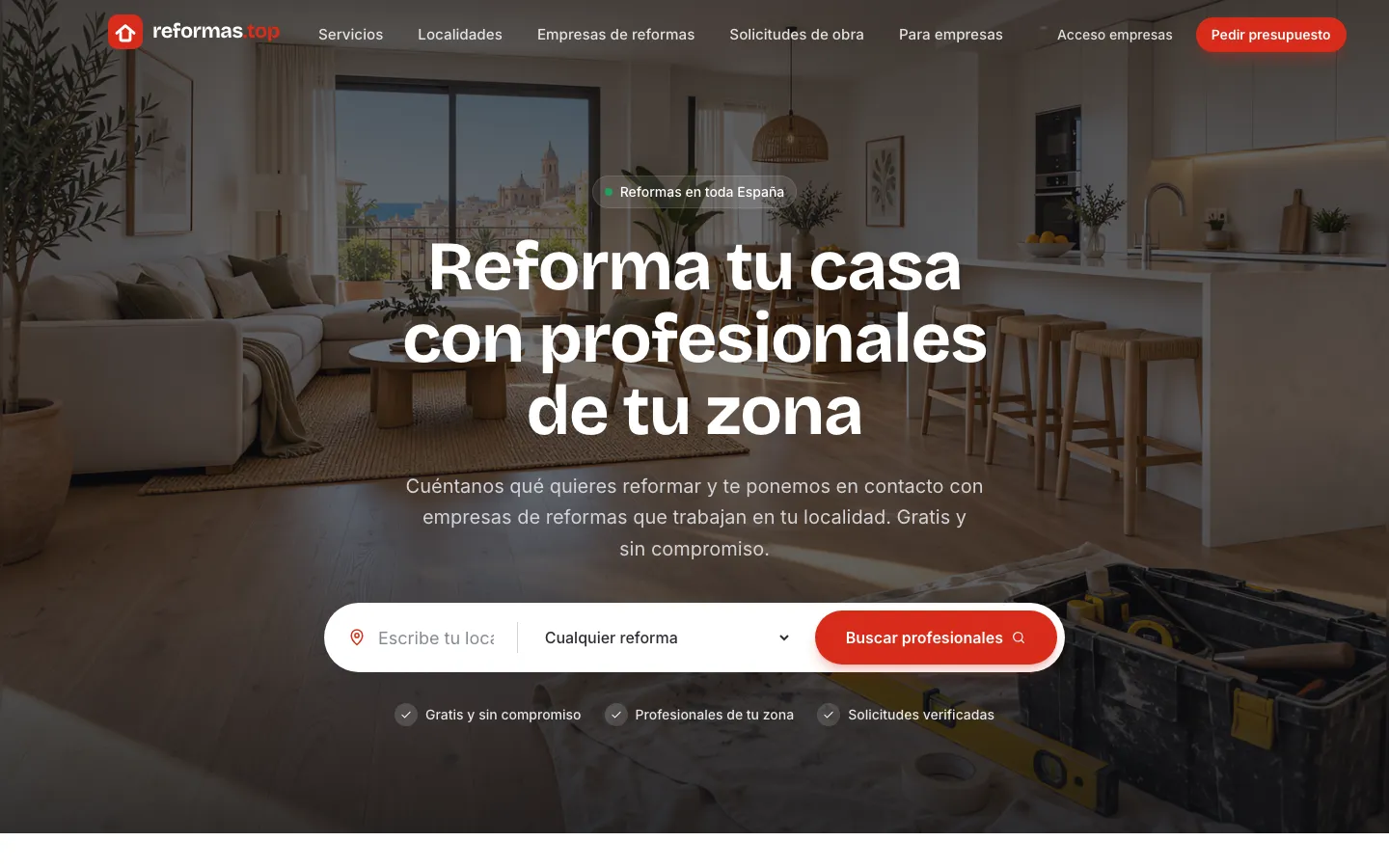 Página de inicio de reformas.top