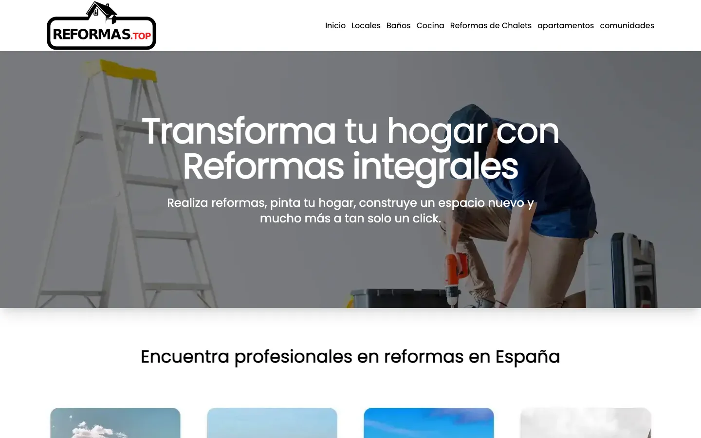 Página de inicio de Reformas.Top