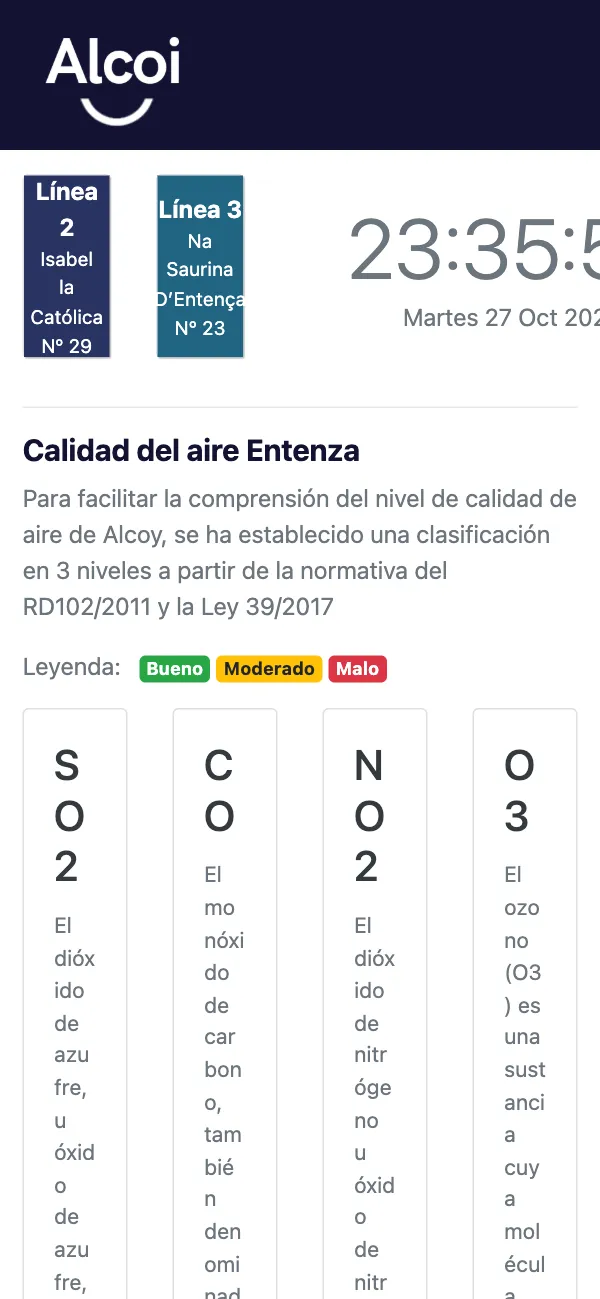 Smart Street Alcoi · Pantallas interactivas en el móvil