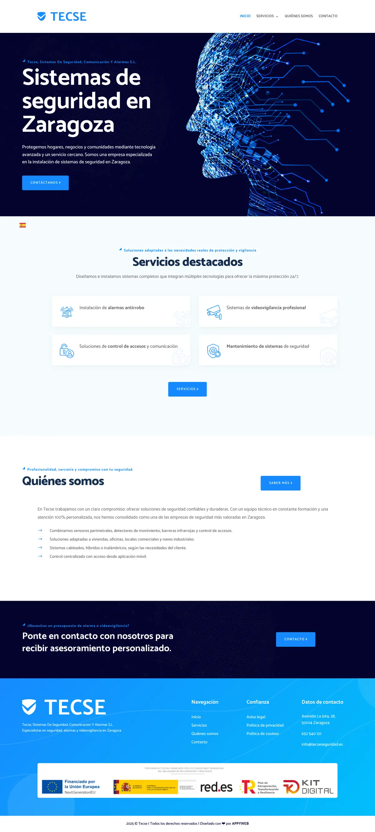 Página completa de Tecse