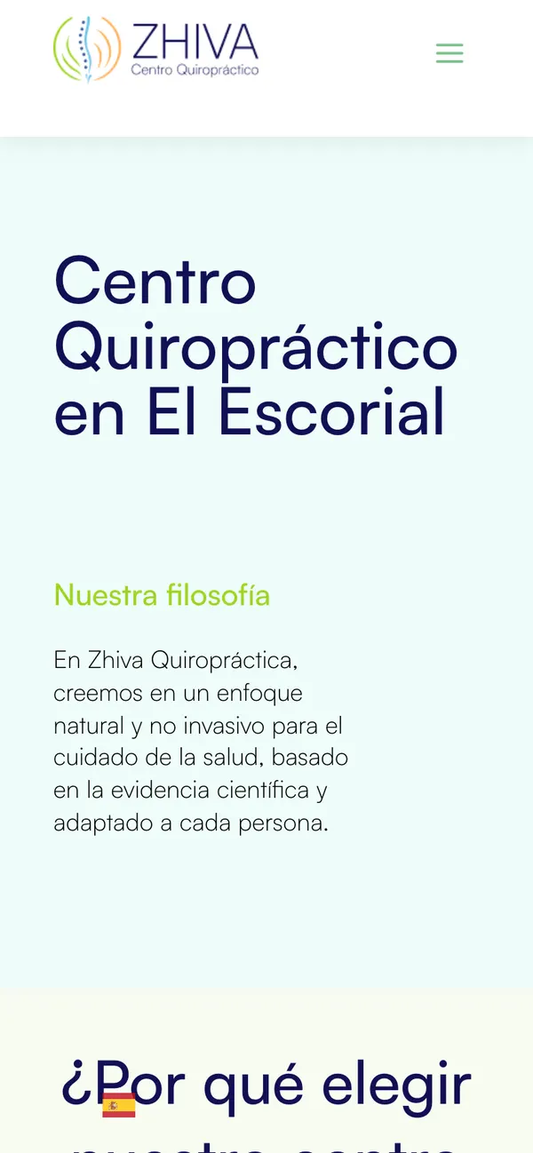 Zhiva Quiropráctica en el móvil