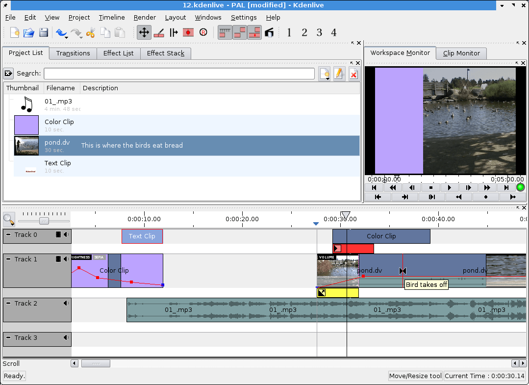 Programa de edición de video para Linux