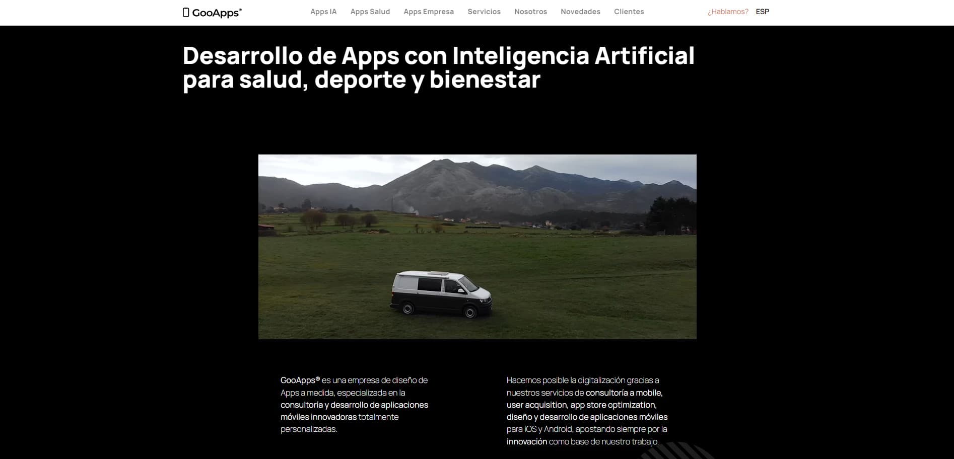 Desarrollo de aplicaciones Gooaps