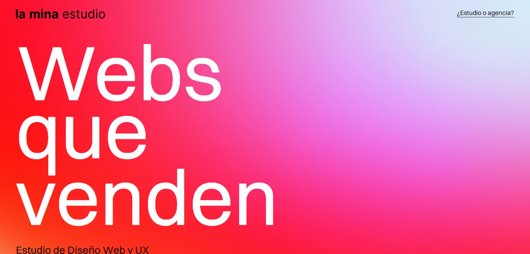 La Mina, agencia de estudio de diseño Web y UX 